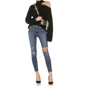 Frame Le High Gautrey Skinny Distressed Jeans
